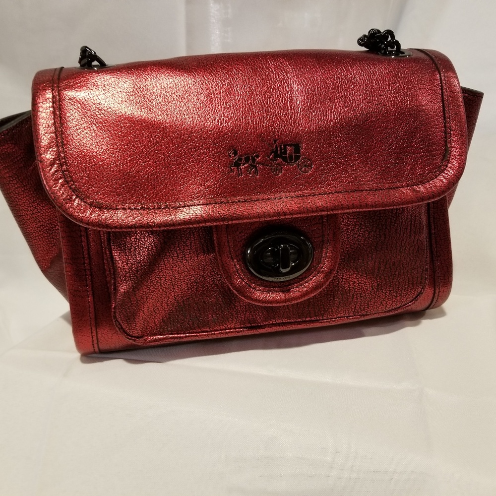 Coach Leather Ranger Flap Crossbody/Shoulder Bag